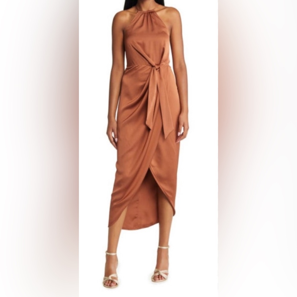 Shona Joy Luxe Tie Midi Dress
